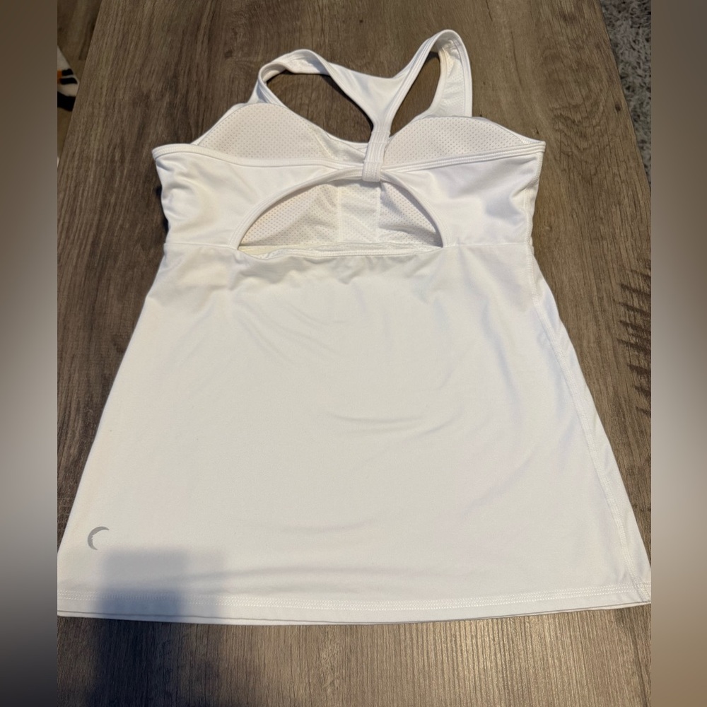 ZYIA White Racerback Tank Top - Picture 2 of 2